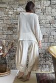 Conrad Grunge Loose Cotton Knit Panna Cotta
